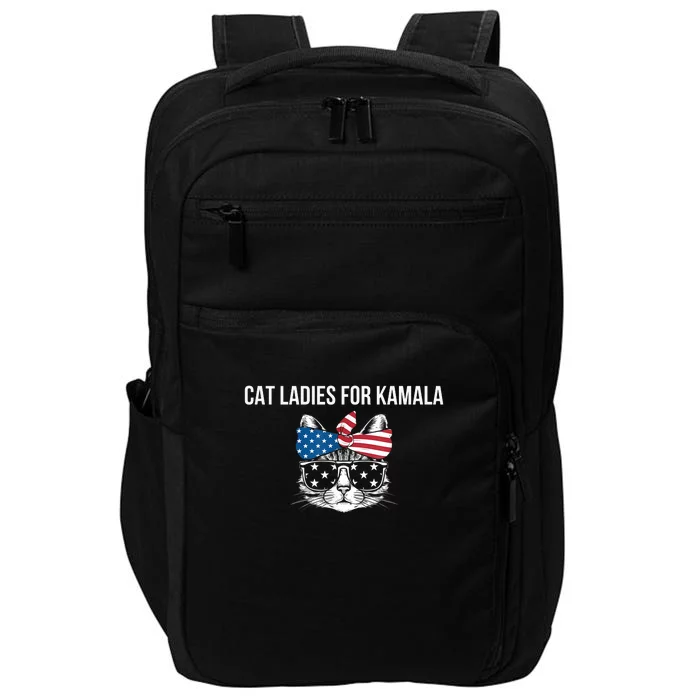 Cat Ladies For Kamala . Impact Tech Backpack