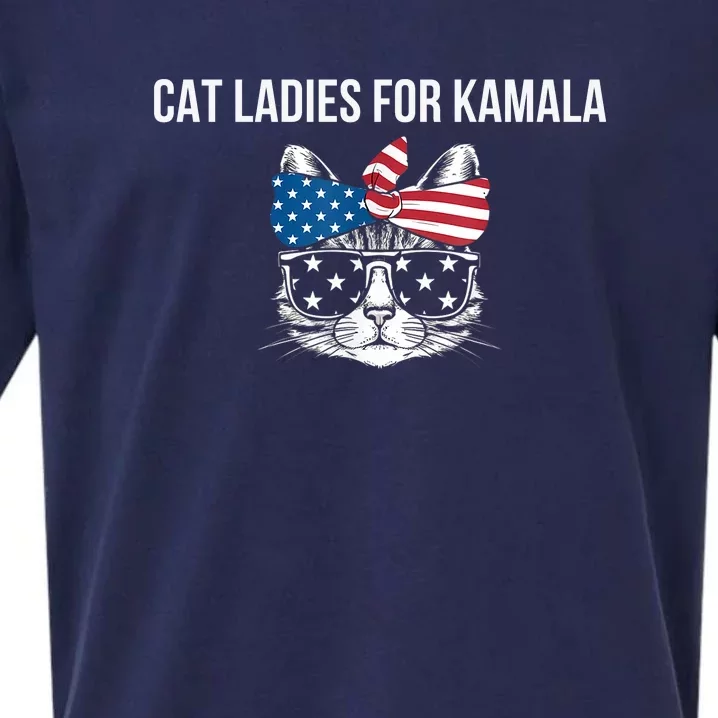 Cat Ladies For Kamala . Sueded Cloud Jersey T-Shirt