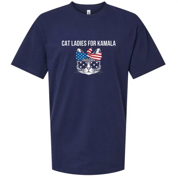 Cat Ladies For Kamala . Sueded Cloud Jersey T-Shirt