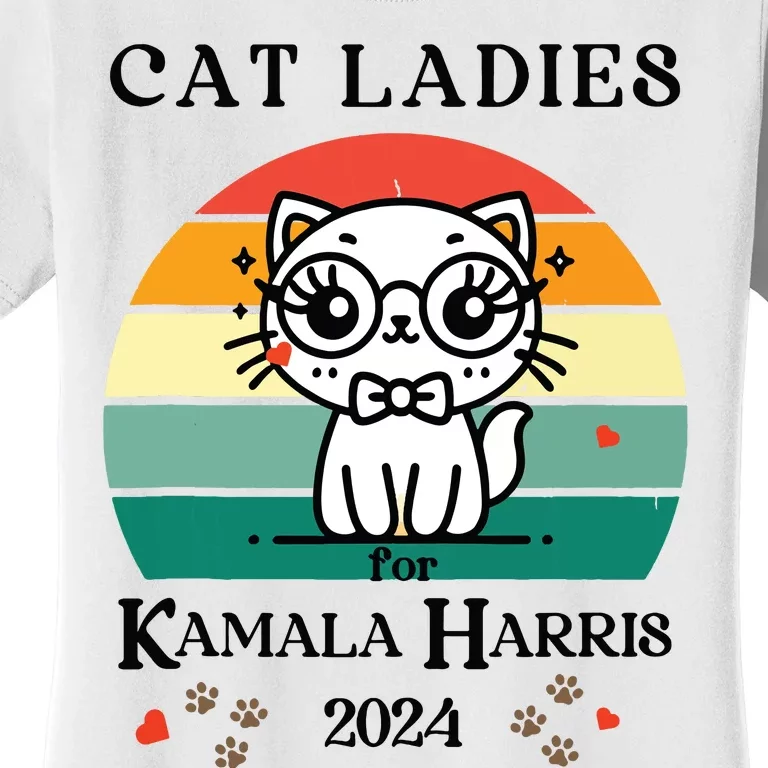 Cat Ladies For Kamala Harris Women's T-Shirt