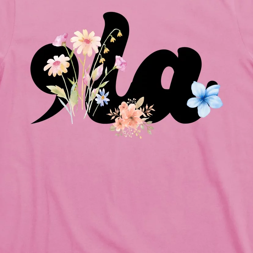 Comma La Floral Kamala Harris President 2024 T-Shirt