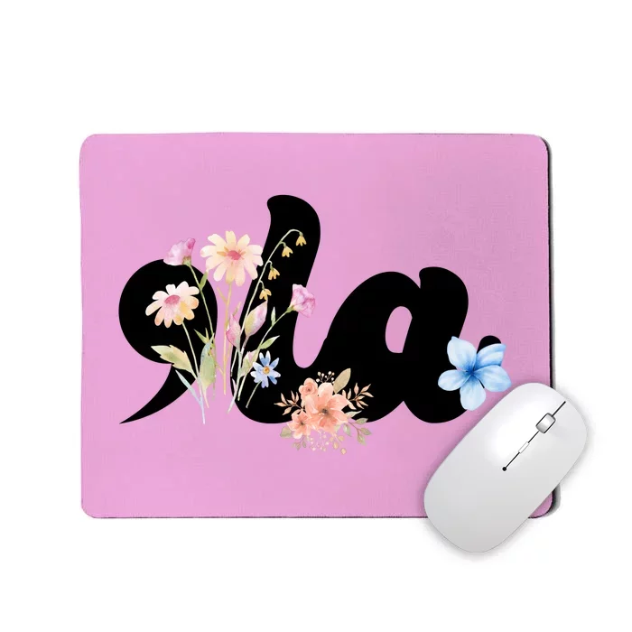 Comma La Floral Kamala Harris President 2024 Mousepad