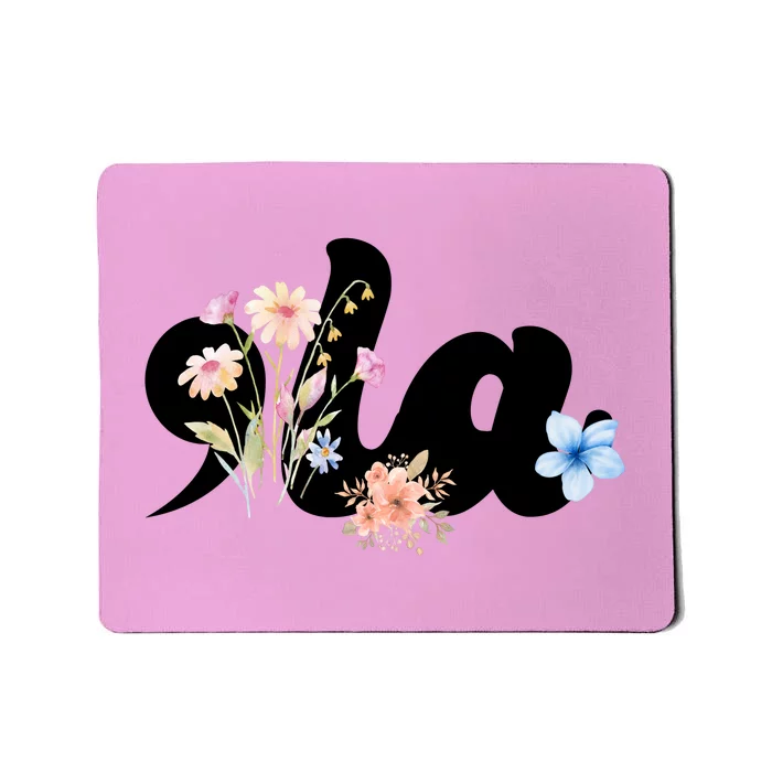 Comma La Floral Kamala Harris President 2024 Mousepad