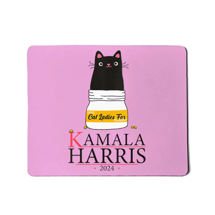 Cat Ladies For Kamala Harris 2024 Cat Lady For Harris 2024 Mousepad