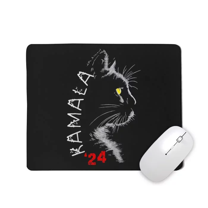 Cat Ladies For Kmala Cat 2024 President Kamala Harris Mousepad