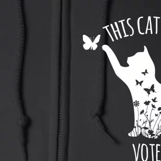 Cat Lady Feminist Full Zip Hoodie