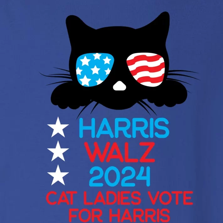 Cat Ladies For Harris 2024 Gift Toddler Long Sleeve Shirt