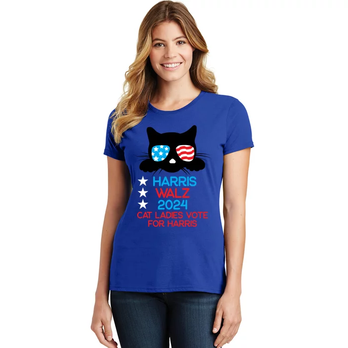 Cat Ladies For Harris 2024 Gift Women's T-Shirt