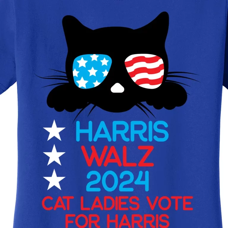 Cat Ladies For Harris 2024 Gift Women's T-Shirt