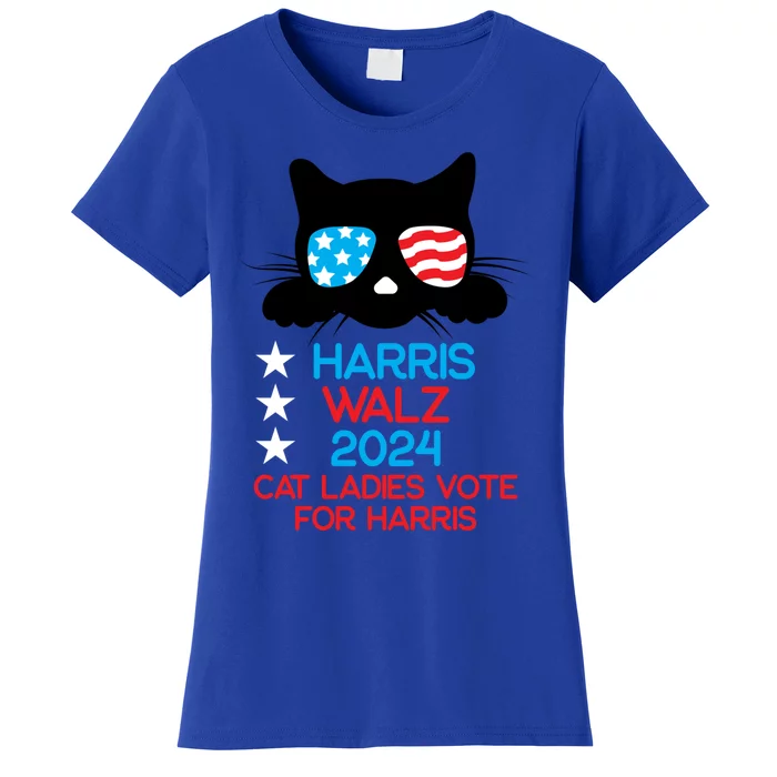 Cat Ladies For Harris 2024 Gift Women's T-Shirt