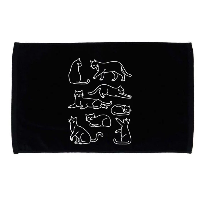 Cat Lover Funny Cat Cat Mama Gift For Fur Mom Cute Cat Gift Microfiber Hand Towel