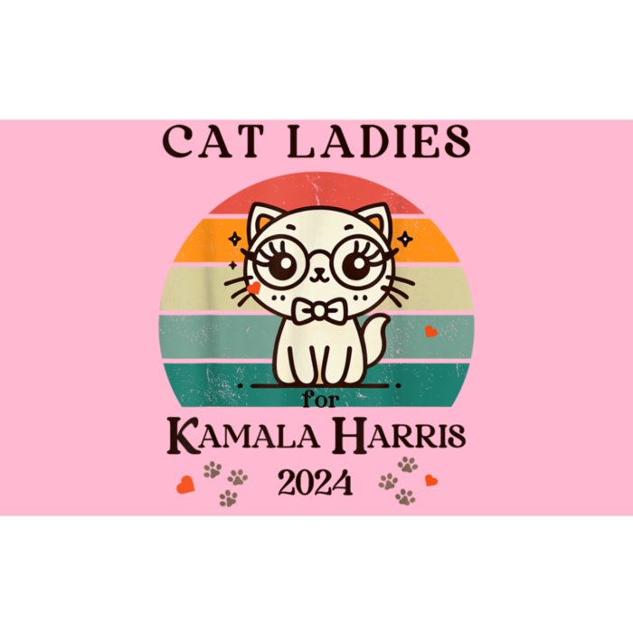 Cat Ladies For Kamala Harris Bumper Sticker