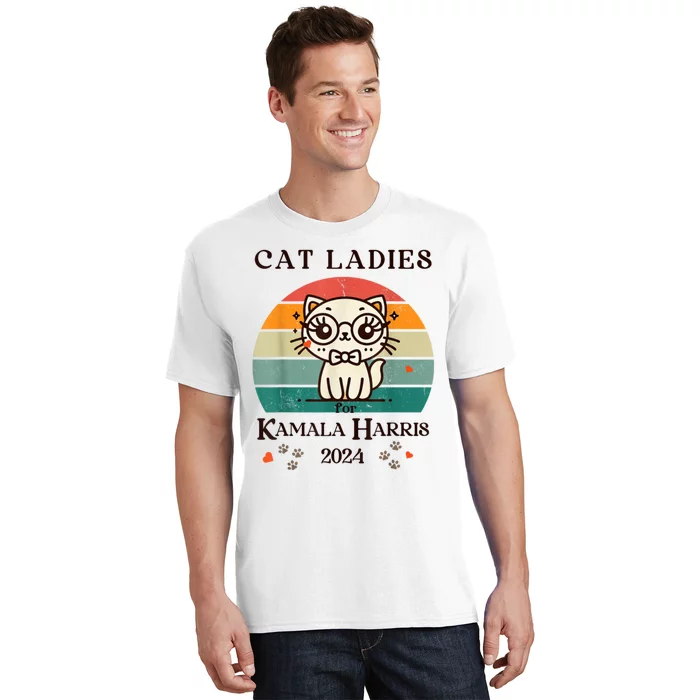 Cat Ladies For Kamala Harris T-Shirt