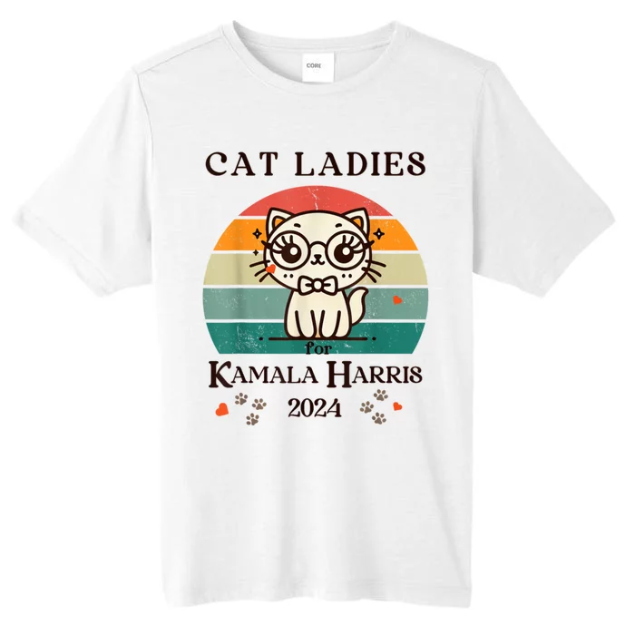 Cat Ladies For Kamala Harris ChromaSoft Performance T-Shirt