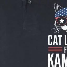 Cat Ladies For Kamala Funny Cat 2024 President Kamalaharris Softstyle Adult Sport Polo