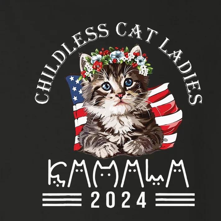 Cat Lady Fun Childless Cat Ladies 2024 Toddler Long Sleeve Shirt