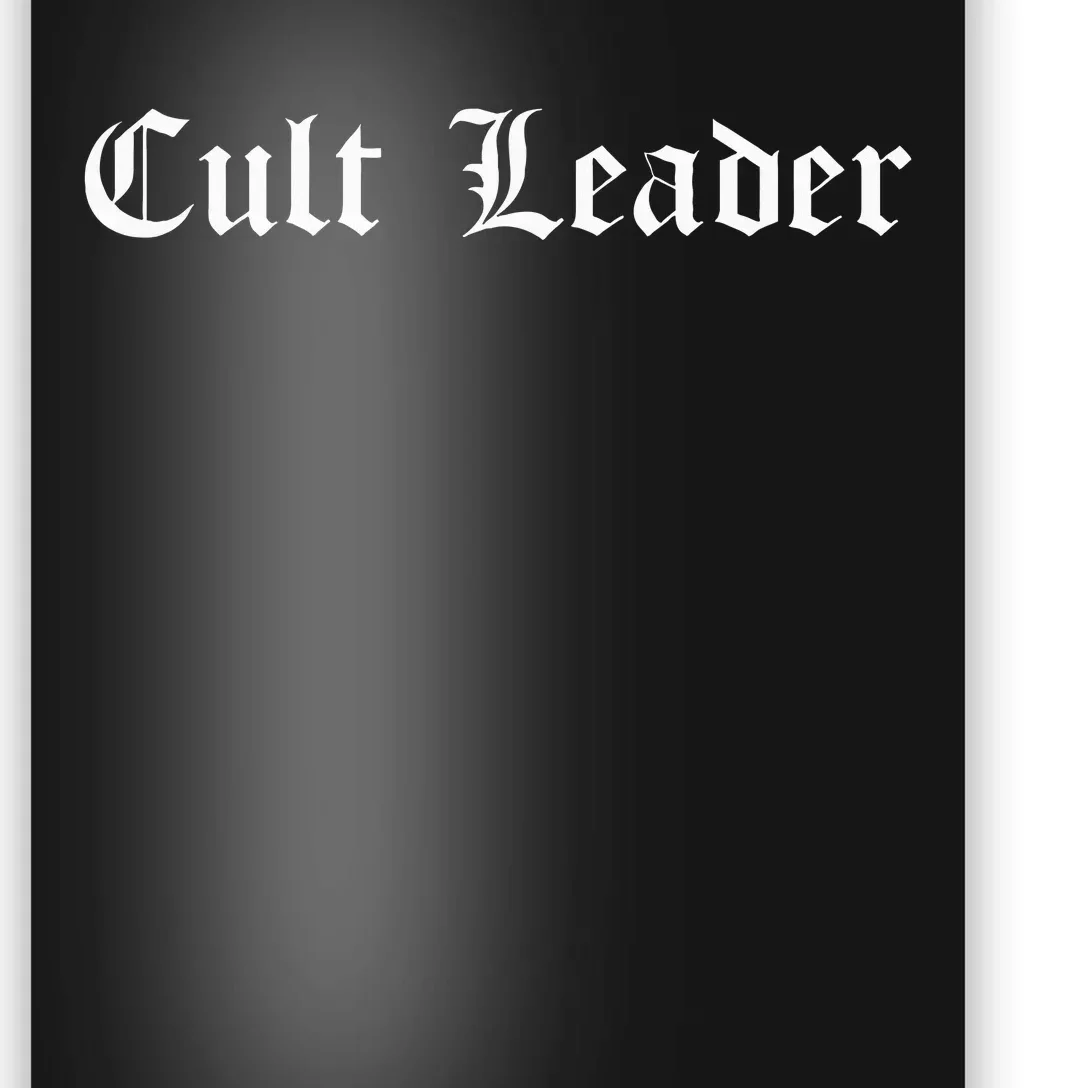 Cult Leader Gothic Occult Goth Occultism Poster