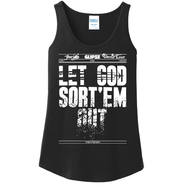 Clipse Let God SortEm Out Ladies Essential Tank