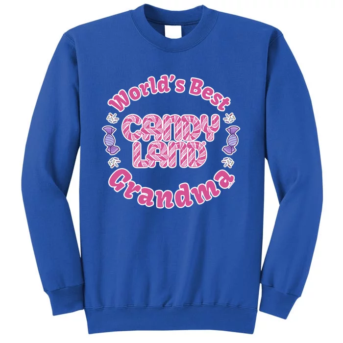 Candy Land Grandparents Day Worlds Best Grandma Gift Tall Sweatshirt