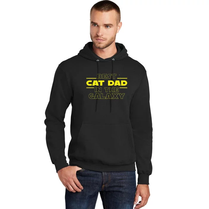 Cat Lover Gifts Best Cat Dad In The Galaxy Best Cat Dad Ever Tall Hoodie