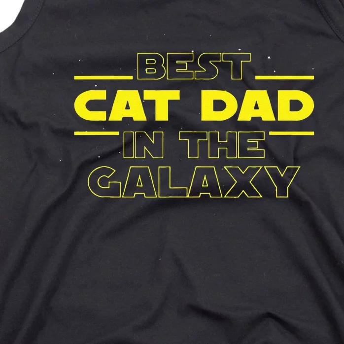 Cat Lover Gifts Best Cat Dad In The Galaxy Best Cat Dad Ever Tank Top