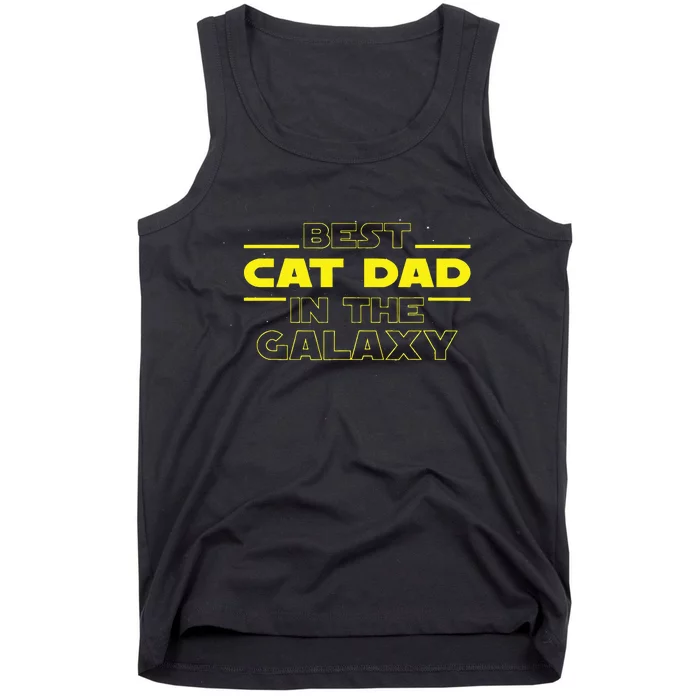 Cat Lover Gifts Best Cat Dad In The Galaxy Best Cat Dad Ever Tank Top