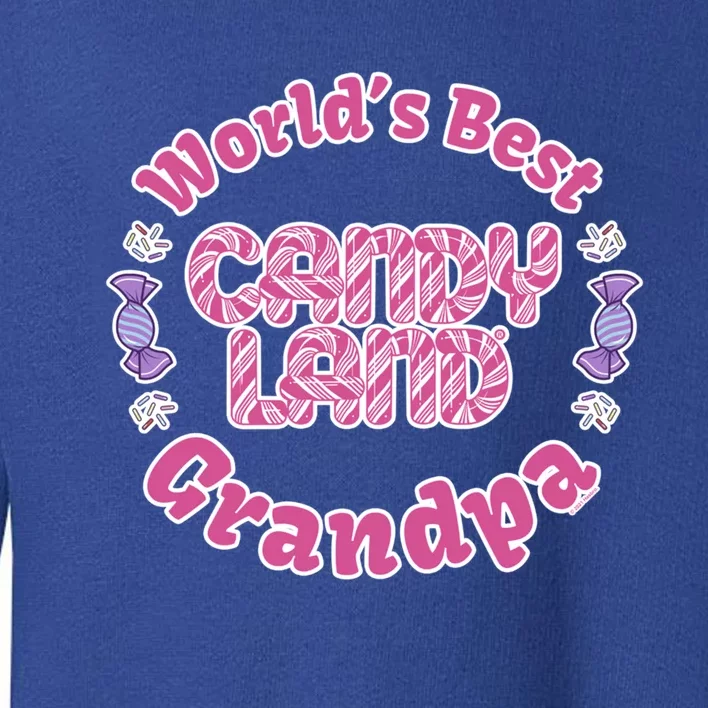 Candy Land Grandparents Day Worlds Best Grandpa Cool Gift Toddler Sweatshirt