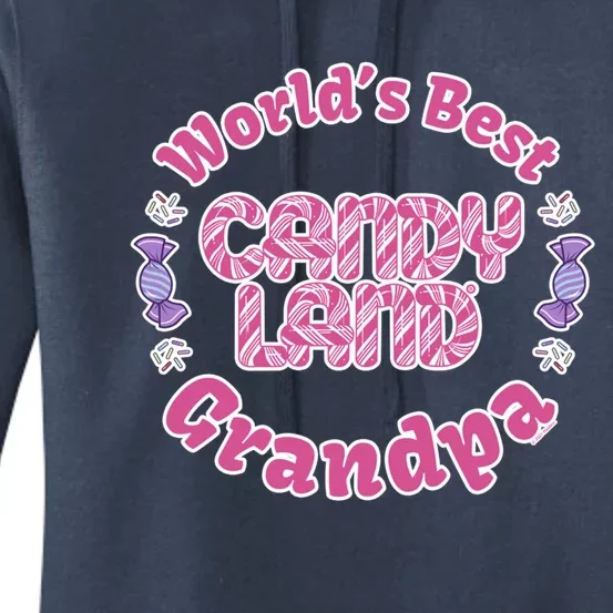 Candy Land Grandparents Day Worlds Best Grandpa Cool Gift Women's Pullover Hoodie