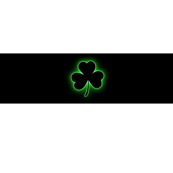 Clover Leaf Glow St Patrick's Day Bumper Sticker