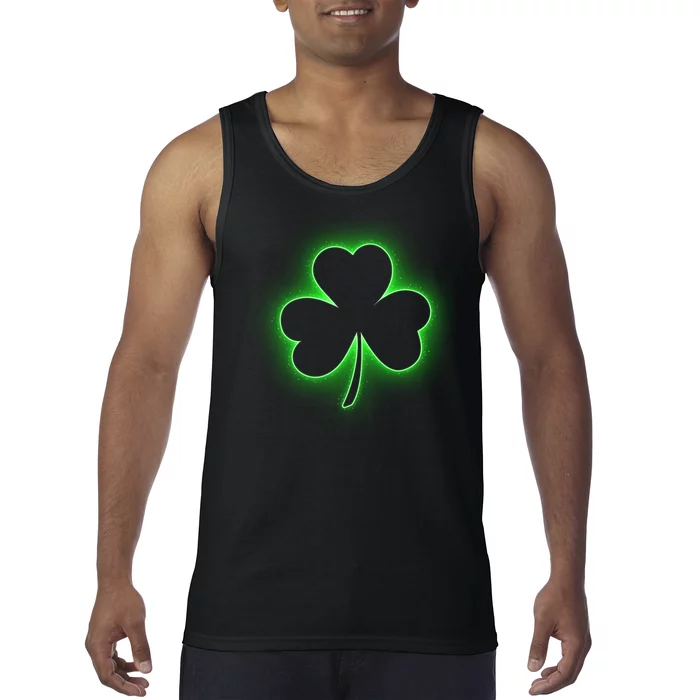 Clover Leaf Glow St Patrick's Day Tank Top