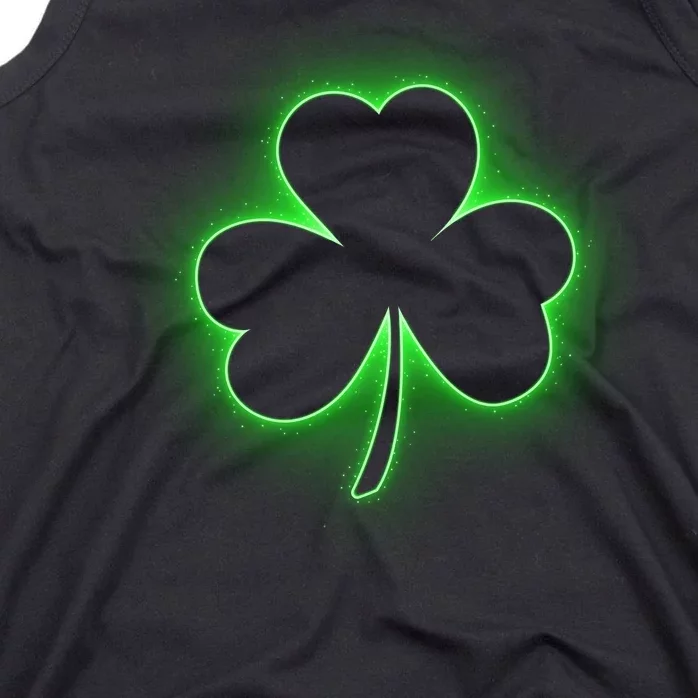 Clover Leaf Glow St Patrick's Day Tank Top