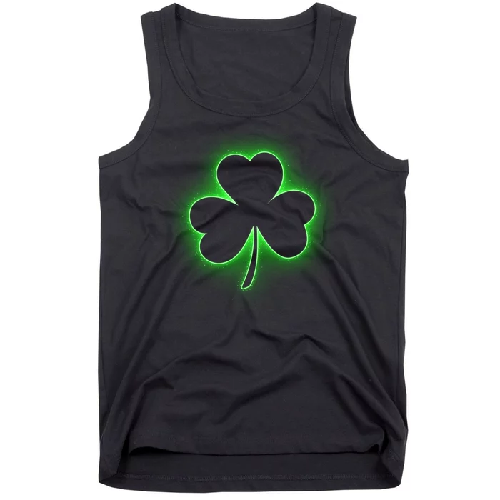 Clover Leaf Glow St Patrick's Day Tank Top