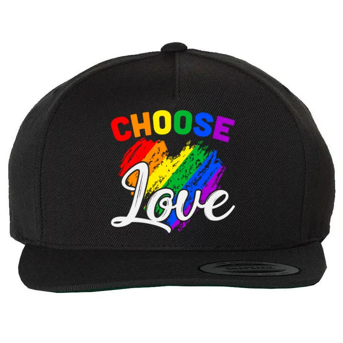 Choose Love Gift Wool Snapback Cap