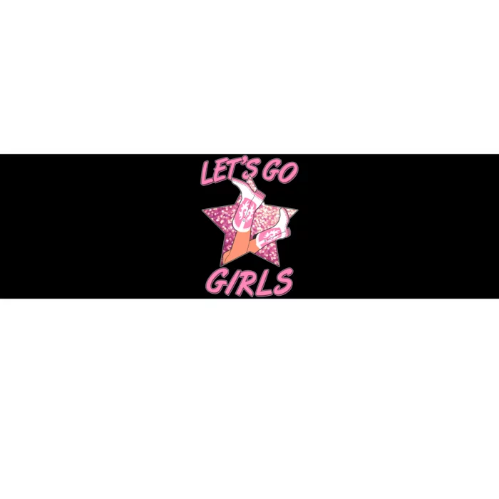 Cute Let's Go Cowgirls Bumper Sticker