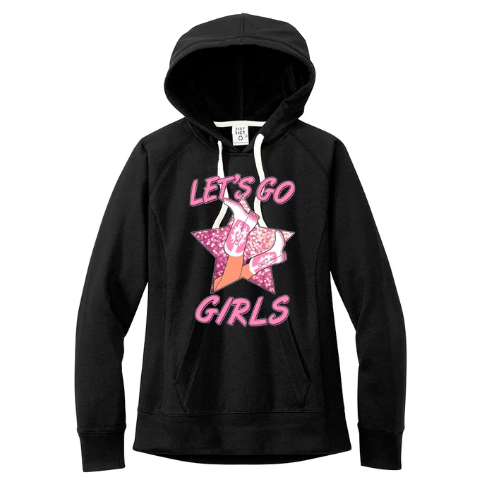 Cute Let's Go Cowgirls Women's Fleece Hoodie