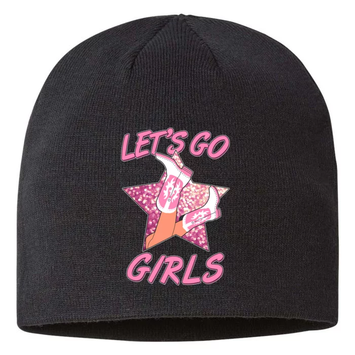 Cute Let's Go Cowgirls 8 1/2in Sustainable Knit Beanie