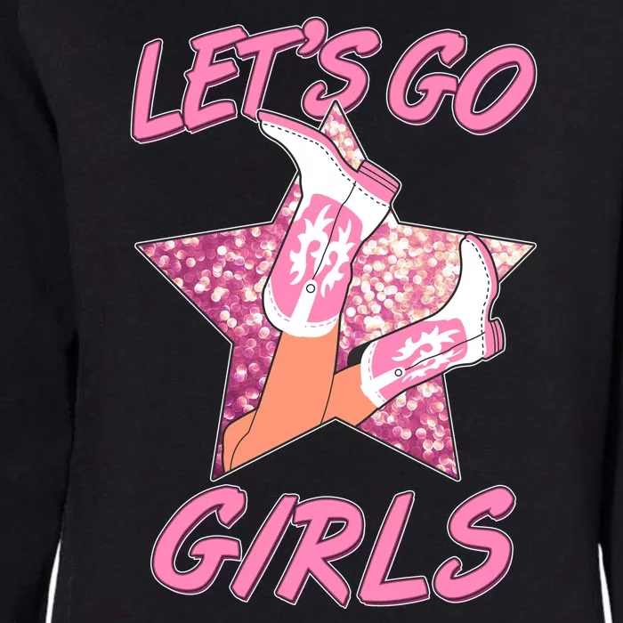 Cute Let's Go Cowgirls Womens California Wash Sweatshirt