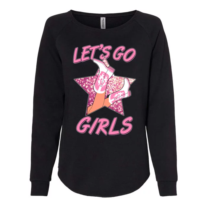 Cute Let's Go Cowgirls Womens California Wash Sweatshirt