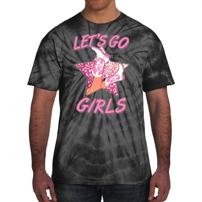 Cute Let's Go Cowgirls Tie-Dye T-Shirt