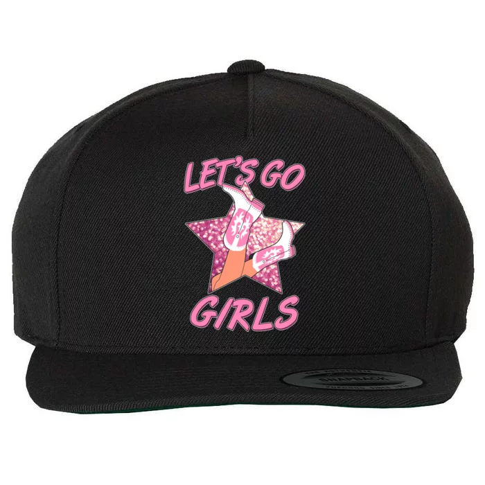 Cute Let's Go Cowgirls Wool Snapback Cap