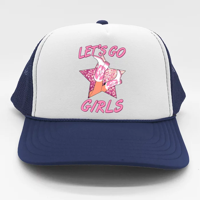 Cute Let's Go Cowgirls Trucker Hat