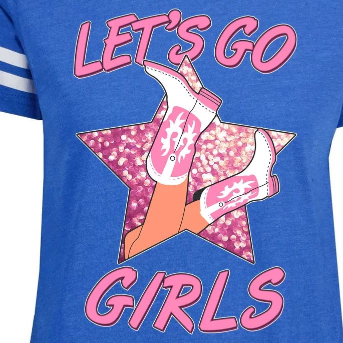 Cute Let's Go Cowgirls Enza Ladies Jersey Football T-Shirt