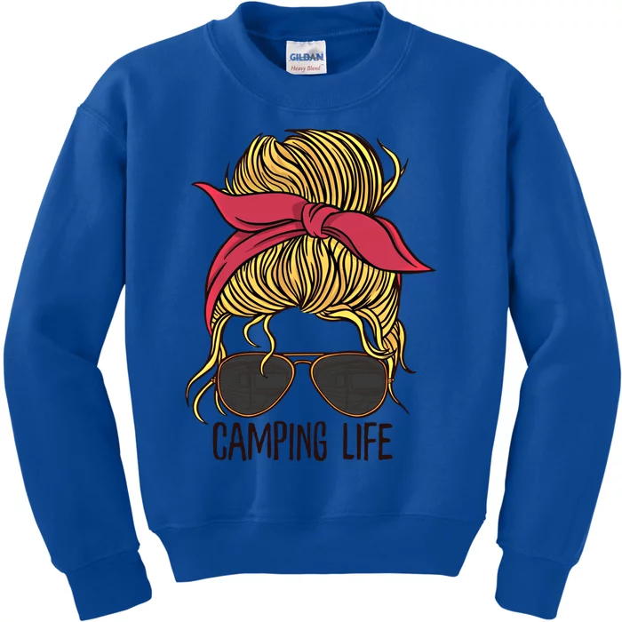 Camping Life Gift Camping Mom Gift Kids Sweatshirt