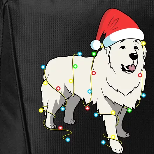 Christmas Lights Great Pyrenees Dog Lover Funny Gift City Backpack