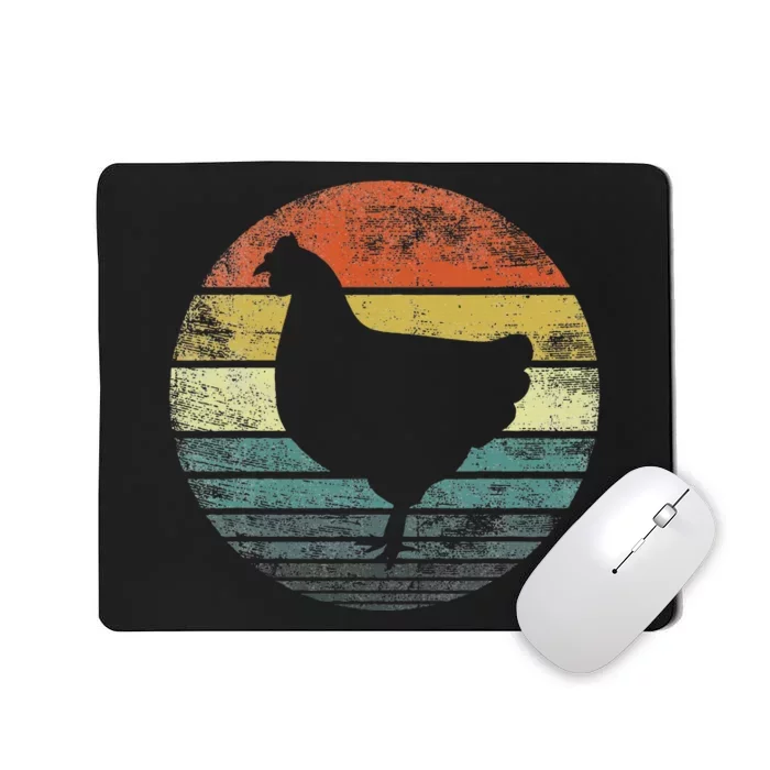 Chicken Lover Gifts Funny Farmer Retro Vintage Farm Animals Mousepad