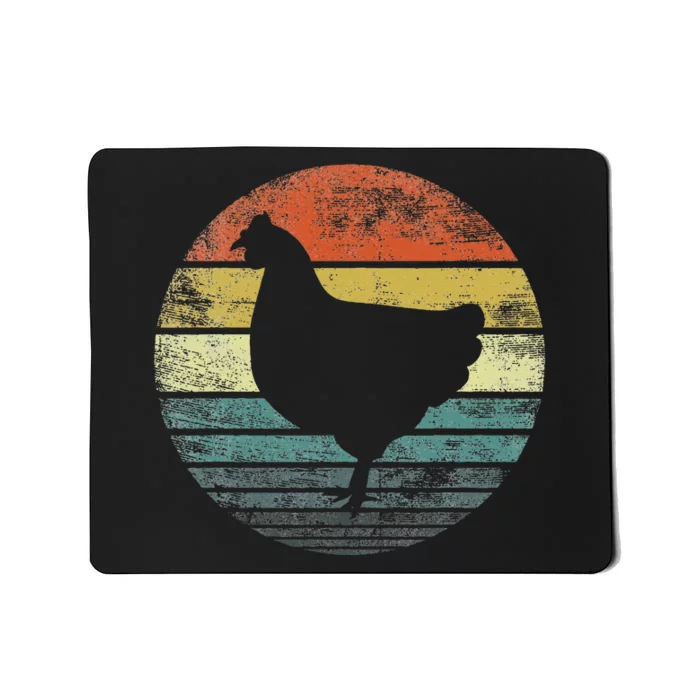 Chicken Lover Gifts Funny Farmer Retro Vintage Farm Animals Mousepad