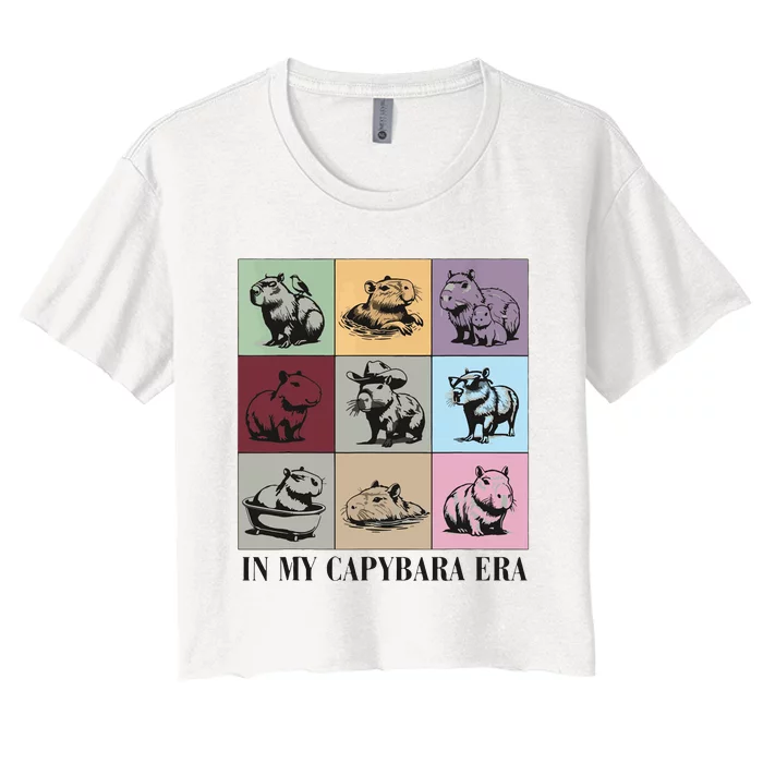 Capybara Lover Gift Women's Crop Top Tee