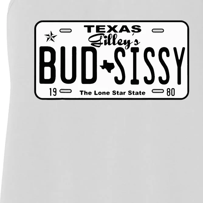 Country Love GilleyS Bud N Sissy Texas Cowboy License Gift Women's Racerback Tank