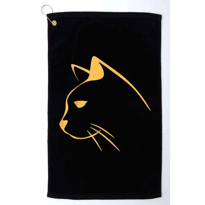 Cat Lover Gifts For Women Cat Graphic Tees Kitty For Men Platinum Collection Golf Towel