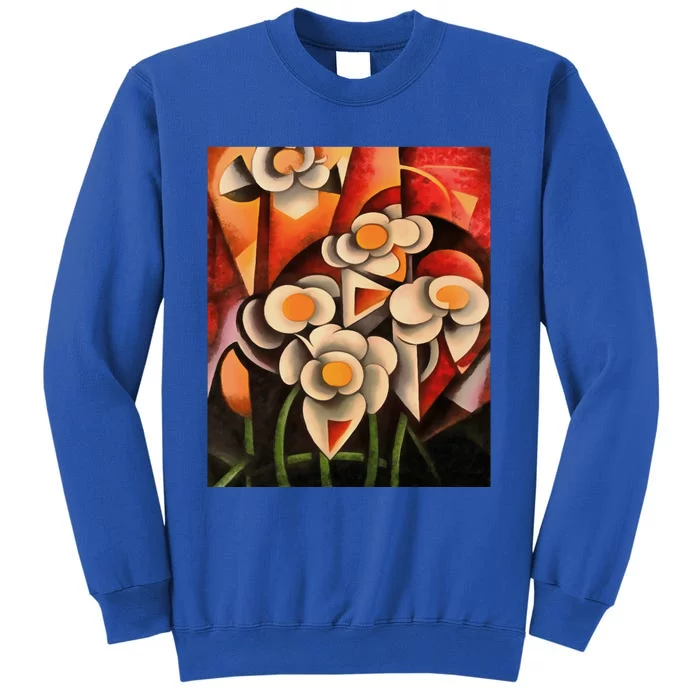 Calla Lilies Geometric Art Abstract In Brown Tones Cute Gift Sweatshirt